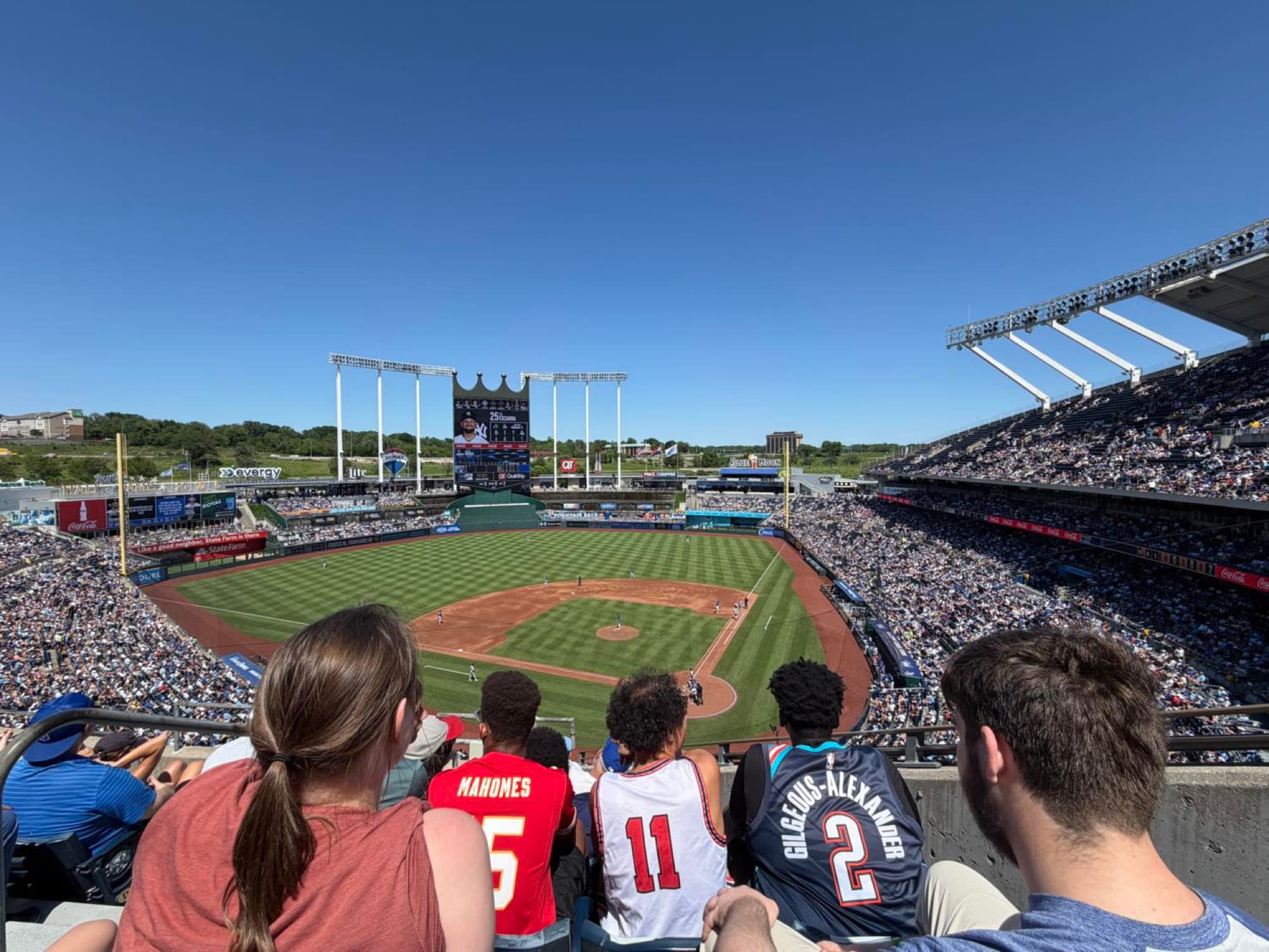 House of Compassion residents at a Kansas City Royals game — the kind of outing donors make possible.